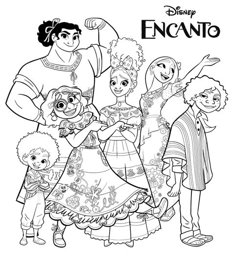 Encanto Free Coloring Pages Printable